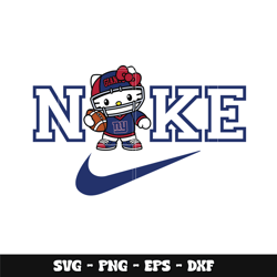 Hello Kitty x New York Giants Svg, Hello Kitty svg, Logo Brand svg, Nike svg, cartoon svg, Instant download.