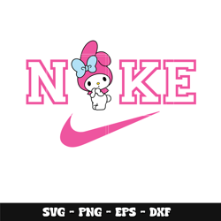 Swoosh Pink x My Melody Svg, Hello Kitty svg, Logo Brand svg, Nike svg, cartoon svg, Instant download.