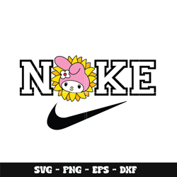 Nike Melody Sunflower Svg, Hello Kitty svg, Logo Brand svg, Nike svg, cartoon svg, Instant download.
