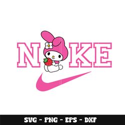 My Melody Nike Pink Svg, Hello Kitty svg, Logo Brand svg, Nike svg, cartoon svg, Instant download.