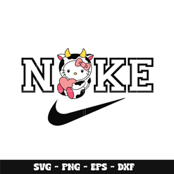 Nike x Cow Kitty Svg, Hello Kitty svg, Logo Brand svg, Nike svg, cartoon svg, Instant download.