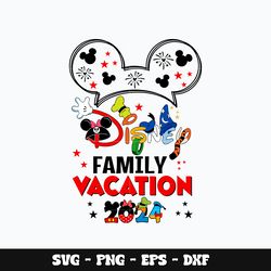 Mickey family vacation Svg, Mickey svg, Disney svg, Svg design, cartoon svg, Instant download.