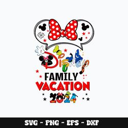 Minnie family vacation Svg, Mickey svg, Disney svg, Svg design, cartoon svg, Instant download.