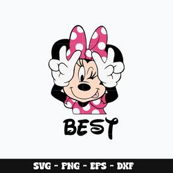 Minnie mouse best Svg, Mickey svg, Disney svg, Svg design, cartoon svg, Instant download.