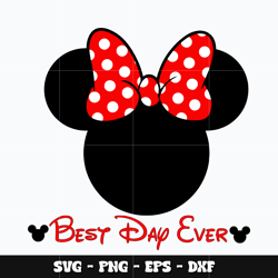 Minnie best day ever Svg, Mickey svg, Disney svg, Svg design, cartoon svg, Instant download.