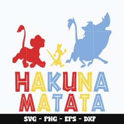 Hakuna matata Lion king Svg, Lion king svg, Disney svg, Svg design, cartoon svg, Instant download.