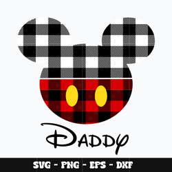 Mickey head daddy Svg, Mickey svg, Disney svg, Svg design, cartoon svg, Instant download.
