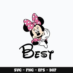 Minnie mouse best disney Svg, Mickey svg, Disney svg, Svg design, cartoon svg, Instant download.