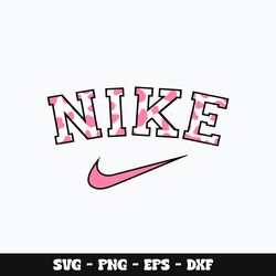Nike x Pink Logo Svg, Nike svg, Nike logo svg, Svg design, Brand svg, Instant download.
