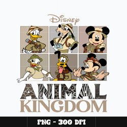 Mickey friends animal kingdom Png, Mickey Png, Disney Png, Png design, cartoon Png, Instant download.