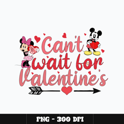 Mickey cant wait for valentine Png, Mickey Png, Disney Png, Digital file png, cartoon Png, Instant download.