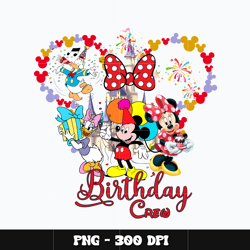 Minnie mouse birthday crew Png, Mickey Png, Disney Png, Digital file png, cartoon Png, Instant download.