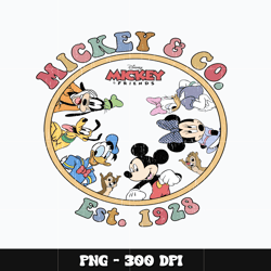 Mickey and co est 1928 Png, Mickey Png, Disney Png, Digital file png, cartoon Png, Instant download.