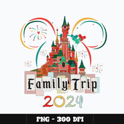 Mickey castle family trip 2024 Png, Mickey Png, Disney Png, Digital file png, cartoon Png, Instant download.