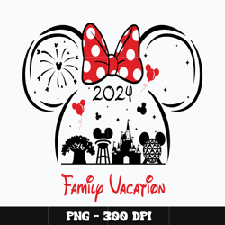 Minnie castle family vacation 2024 Png, Mickey Png, Disney Png, Digital file png, cartoon Png, Instant download.