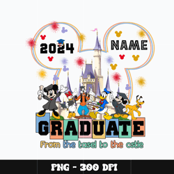 Mickey friends graduate 2024 Png, Mickey Png, Digital file png, cartoon Png, Disney Png, Instant download.