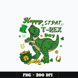 Rex st. patrick's day Png, T Rex Png, Digital file png, cartoon Png, T rex cartoon Png, Instant download.