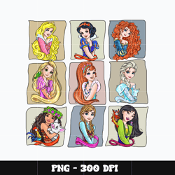 All Disney princess Png, Disney princess Png, Disney Png, cartoon Png, Digital file png, Instant download.