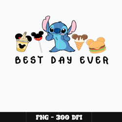 Stitch best day ever Png, Stitch Png, Disney Png, cartoon Png, Digital file png, Instant download.