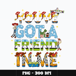 Woody you've got a friend toy story Png, Toy story Png, Disney Png, cartoon Png, Digital file png, Instant download.