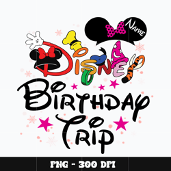Minnie name disney birthday trip Png, Mickey Png, Digital file png, Disney Png, cartoon Png, Instant download.