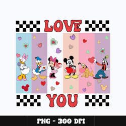 Mickey mouse couple love you Png, Mickey Png, Digital file png, Disney Png, cartoon Png, Instant download.