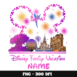 Mickey disney family vacation name png