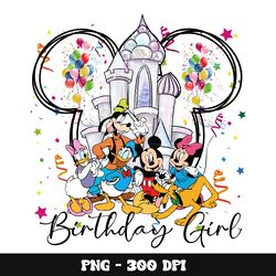 Mickey friends birthday girl png