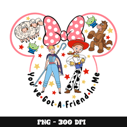 Minnie head and toy story png