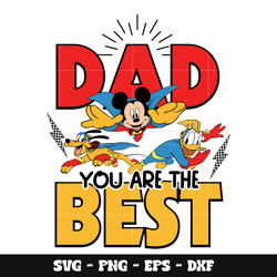 Mickey dad you are the best svg