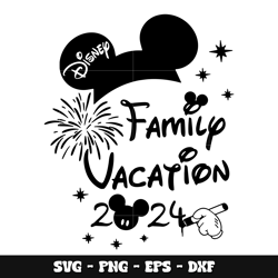 Mickey head disney family vacation svg
