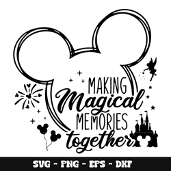 Mickey head making magical svg