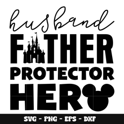 Mickey husband father protector her svg