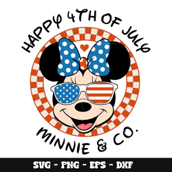 Minnie co happy 4th of july svg