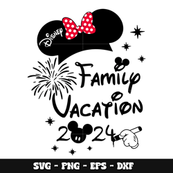 Minnie disney family vacation svg