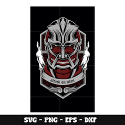 colossal face anime svg, attack on titan svg