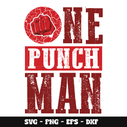 One punch man logo svg, One punch man svg