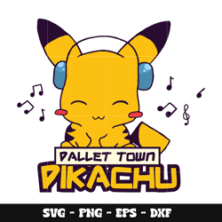 Pallet town vikachu Pikachu svg, Pokemon anime svg