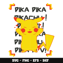 Pikachu svg, Pokemon anime svg