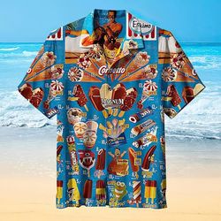 Ice Cream Hawaiian Shirt, Men's 3D Printed Hawaiian Shirt for the Summer Beach Vibes, Ice Cream Shirt,Hawaiian Shirt Sum