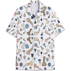 Personalized Penis Funny Beach Shirts 1 Hawaiian Shirt, Button Up Aloha Shirt For Men, Women