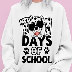 101 Days of School Svg , 101 Days of School Dalmatian SVG , Kindergarten Svg , I Survived 100 Days Clipart