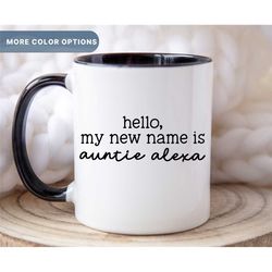 Auntie Personalized Mug, Promoted To Aunt Cup, Pregnancy Announcement Cup, Gift For New Auntie, Future Auntie Coffee Mug