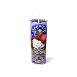 Pennywise Horror Starbucks gifts for her him Pennywise fans 20 oz tumbler