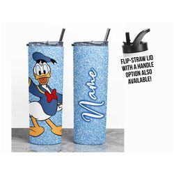 Donald Duck Tumbler, Disney Tumbler, Donald Gifts for Kids, Personalized Disney Gifts, Custom Donald Duck Cup, Personali