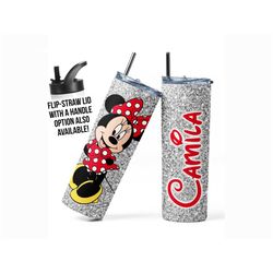 Minnie Mouse Tumbler, Disney Tumbler, Minnie Mouse Gifts for Kids, Personalized Disney Gifts, Custom Minnie Cup, Persona