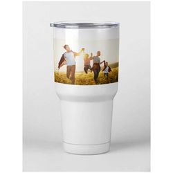 photo tumbler, custom photo tumbler, gift for dad, personalized travel mug, tumbler with picture, custom 30 oz travel cu