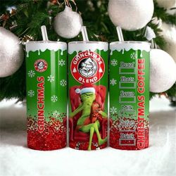 Grinch Christmas 20oz Insulated Tumbler