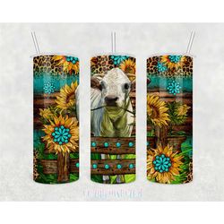 Charolais Cattle, Beef Cattle, Country Style Tumbler, Insulated Coffee Mug, Double Walled Tumbler with Straw, 50th birth