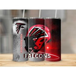 Falcons Inspired AI Generated Helmet Design 20oz Tumbler with Straw Gift Travel Cup Tumbler is the perfect cup for this